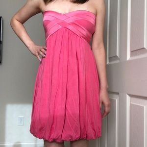 🔴Pink bebe tube party summer dress